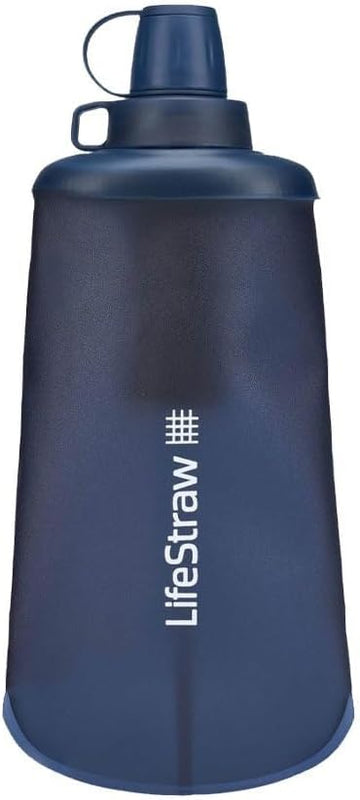 LifeStraw Peak Series - Collapsible Water Filter System – for Trail Running, Through Hiking, Camping, RVing, Travel, Cycling, and Fishing