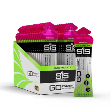 Science in Sport Go Isotonic Energy Gel with Electrolyte, Gels for Running/Cycling, Rasberry, 60 ml (30 Pack)-1