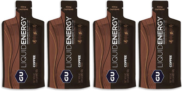 GU Energy Liquid Gels - 4 x 60g Gel Taster Pack - Sports Energy Gels for Running, Cycling, Triathlon (Coffee)