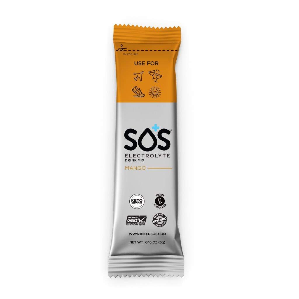 SOS Hydration Rapid Action Electrolytes Mango Flavour (10 Powder Sachets) Daily Hydration Packed with Vitamins, Highly Versatile Energy Boost for Travel, Recovery and Wellbeing | Low Sugar-2