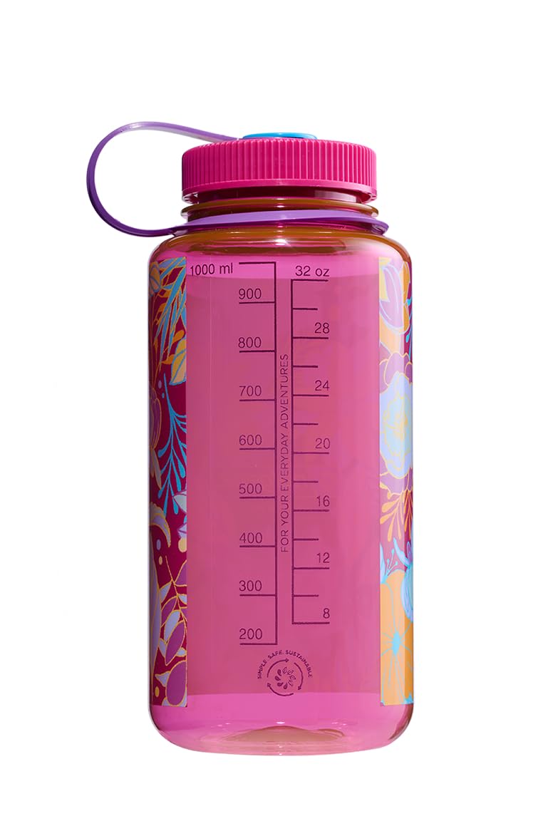 Nalgene Water Bottle 'WH Sustain' – 1 Litre Botanical Florals-2