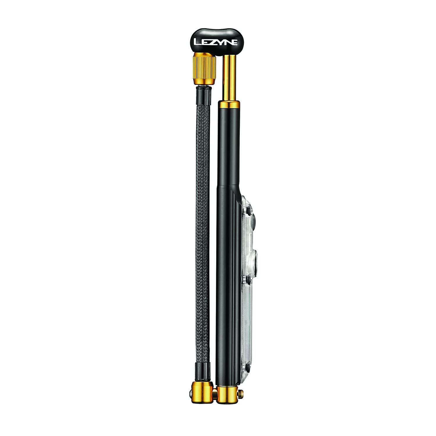 LEZYNE mini pump digital shock drive, 350 PSI air pump, black gold, one size-3