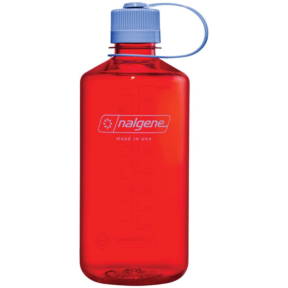 Nalgene Water Bottle - Lightweight Sustain Tritan BPA-Free Shatterproof Bottle for Backpacking, Hiking, Gym, 32 OZ, Narrow Mouth, Marmalade Orange-1
