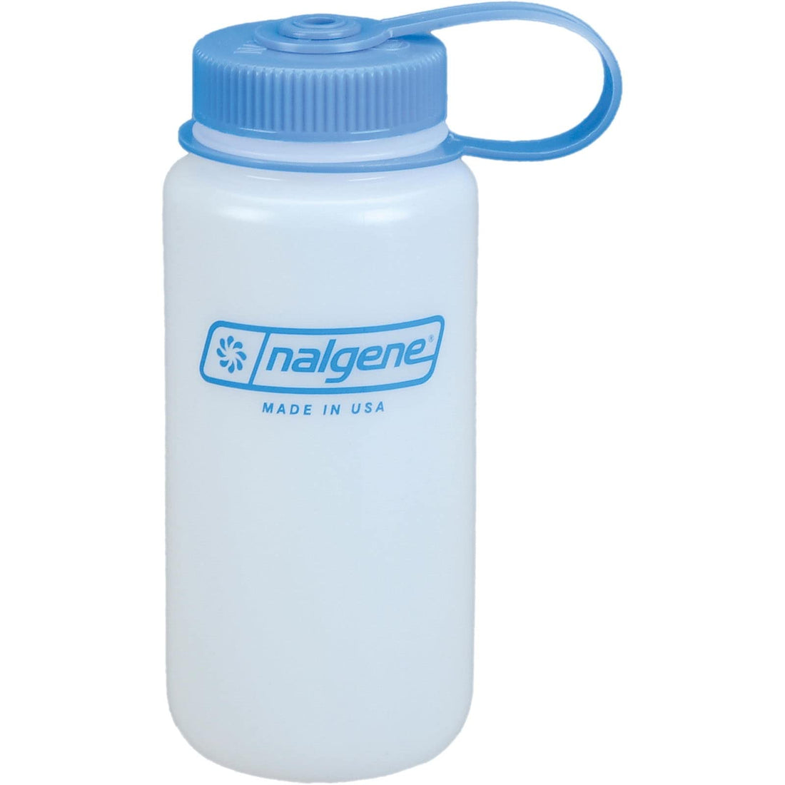 Nalgene 0.5L HDPE Wide Mouth Water Bottle,White-1