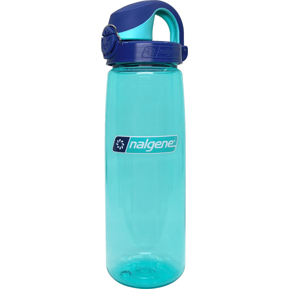 Nalgene Sustain Tritan BPA-Free On The Fly Water Bottle Made with Material Derived from 50% Plastic Waste, 24 OZ, Blue with Aqua-1