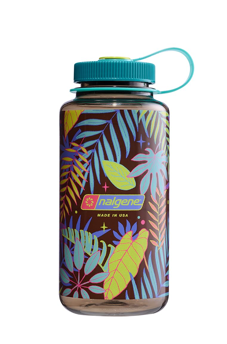 Nalgene 32 oz World Cup FernsSustain Drinking Bottle, Botanical Ferns-1