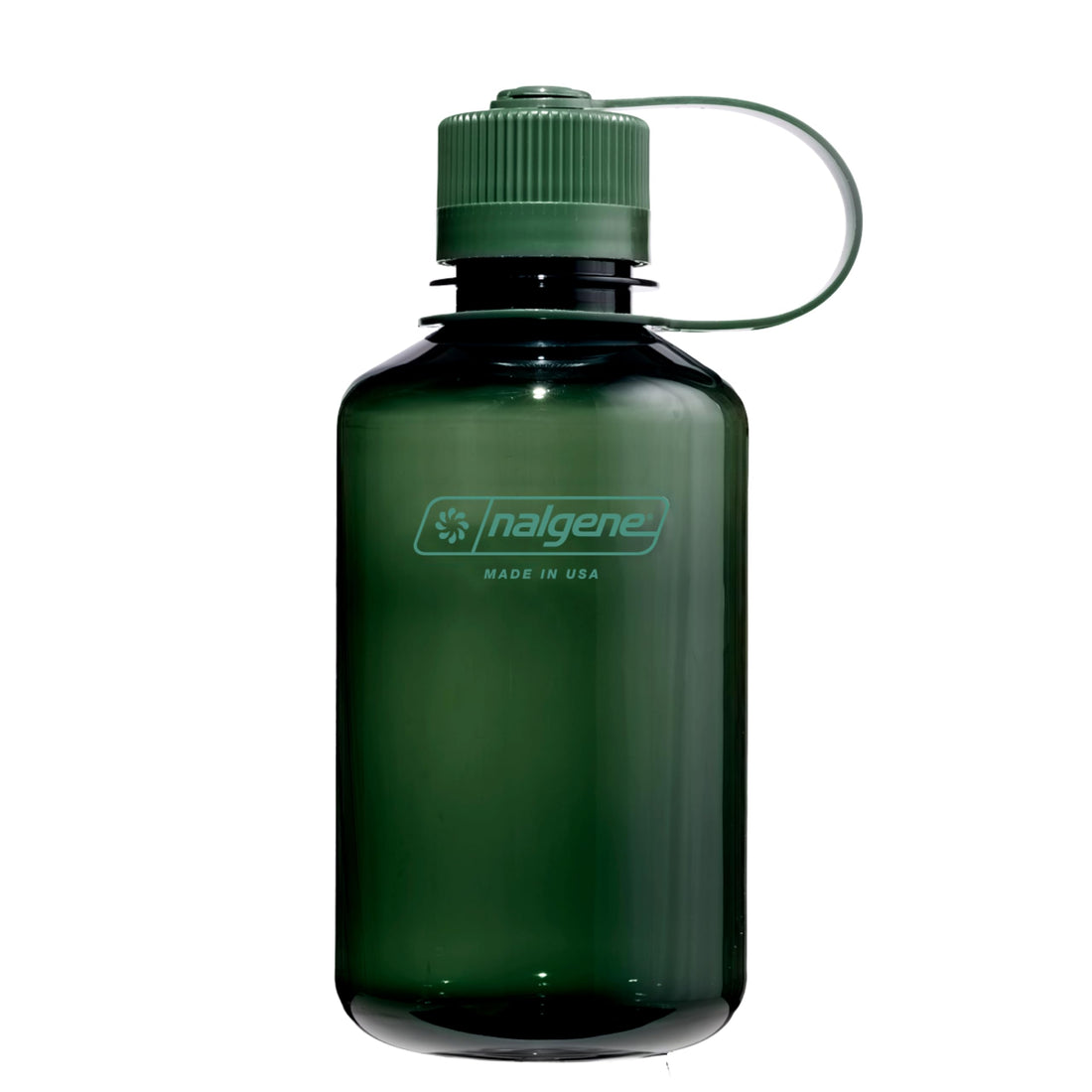 Nalgene Sustain Tritan BPA-Free Water Bottle Made with Material Derived from 50% Plastic Waste, 16 OZ, Narrow Mouth, Jade-1