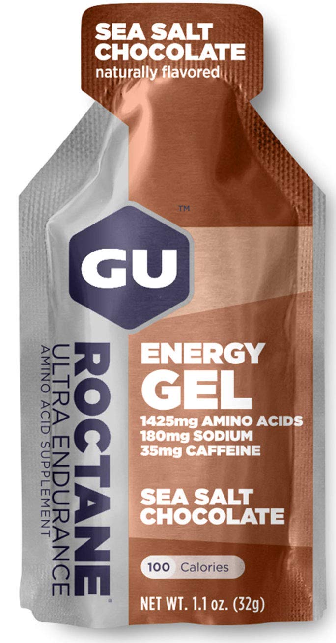 GU Roctane Ultra Endurance Energy Gels - Pack of 12 (2 x Six Different Flavours) Bundled with an Exclusive Elastic No-tie Reflective Shoe Laces-3
