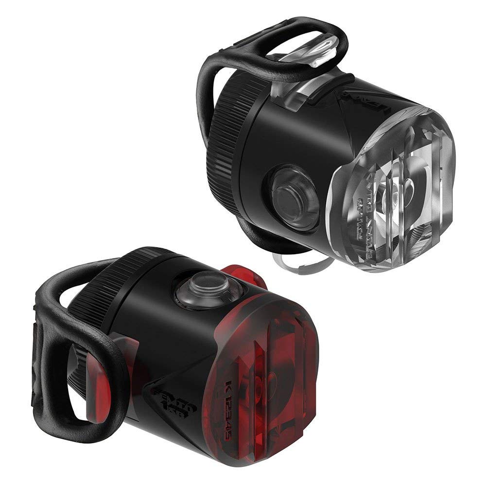 Lezyne Femto Pair USB Rechargeable LED Bike Light Unisex Adult, Black, Size: One Size (Manufacturer's Size: One Size)-1