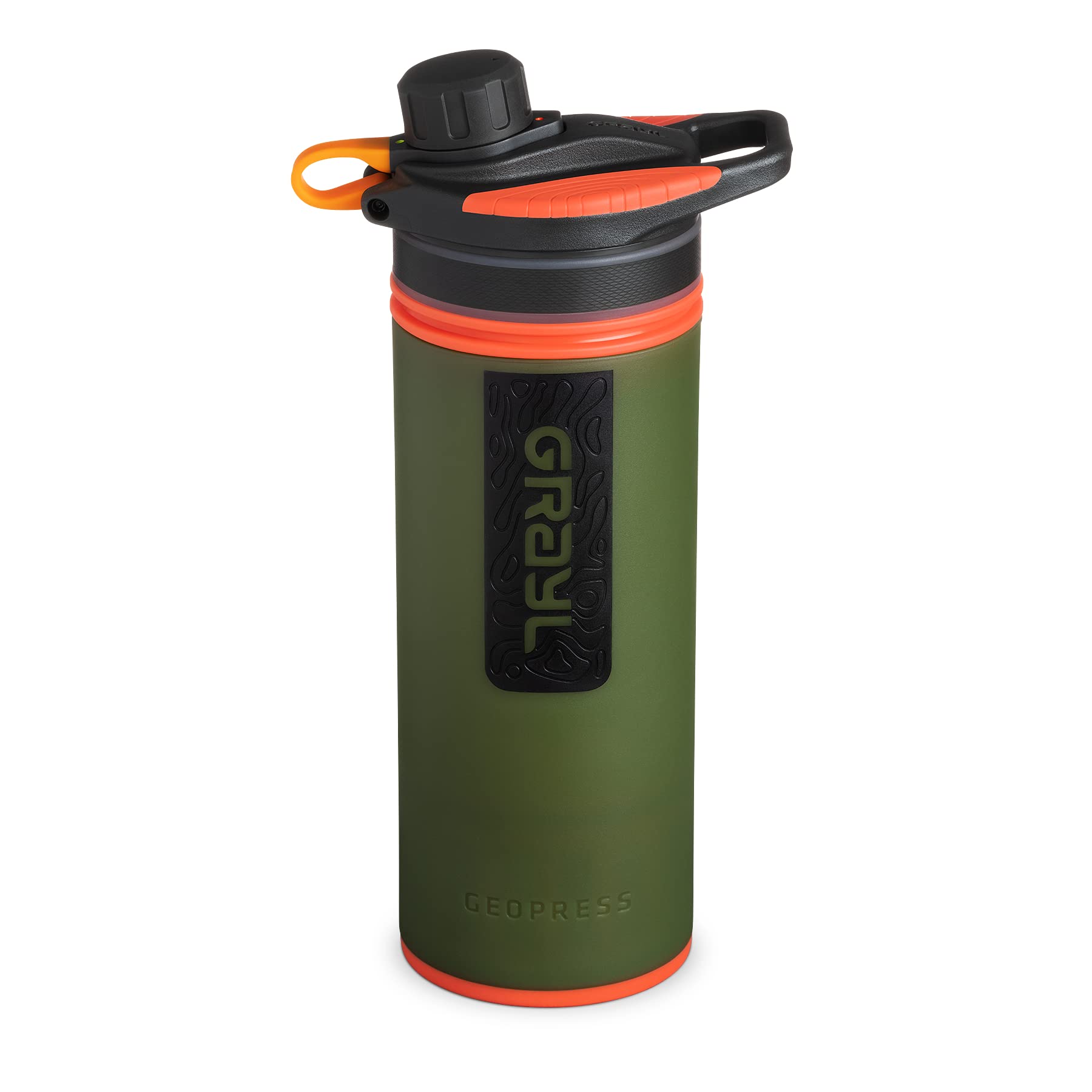 GRAYL GeoPress 710 ml Outdoor Water Filter Drinking Water I Eliminates 99.99% of All Bacteria and Viruses I Perfect for Camping, Survival and Travel (Oasis Green)-1