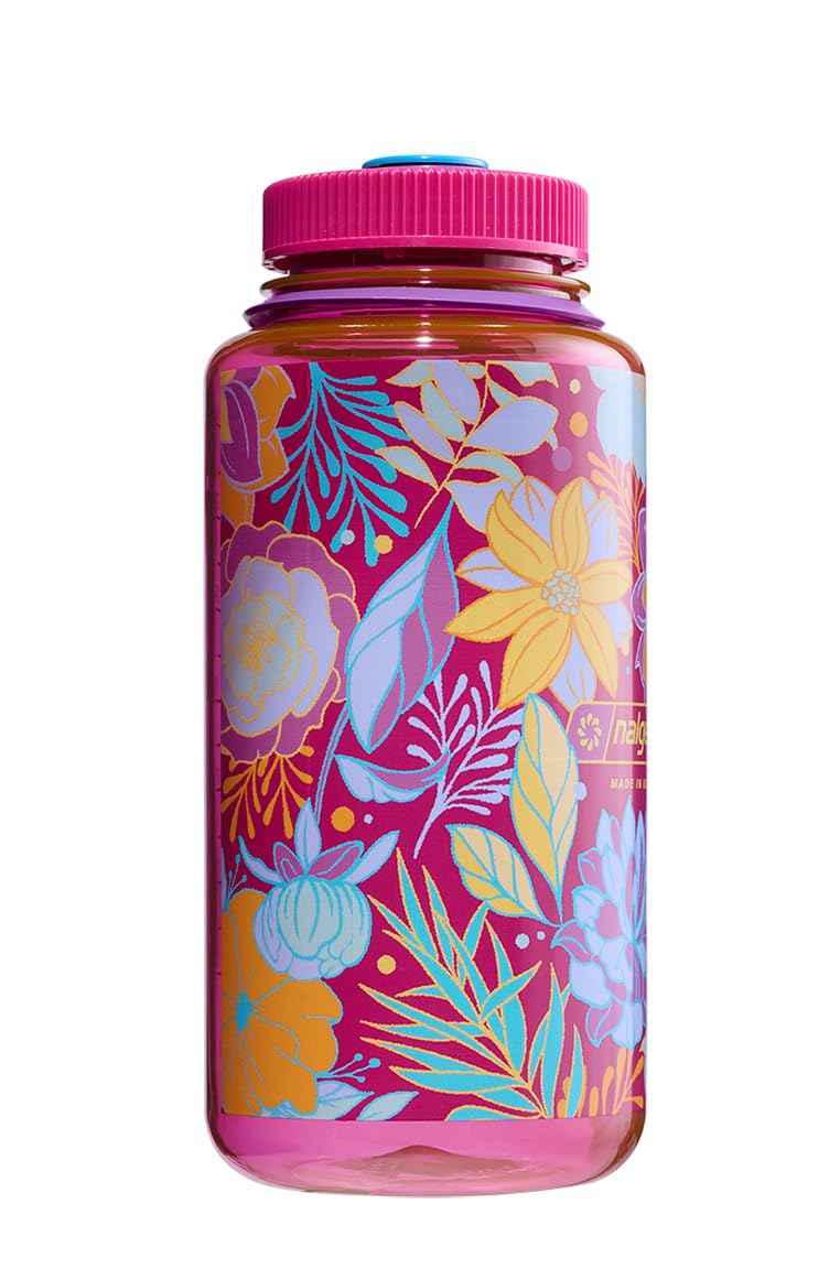 Nalgene Water Bottle 'WH Sustain' – 1 Litre Botanical Florals-4