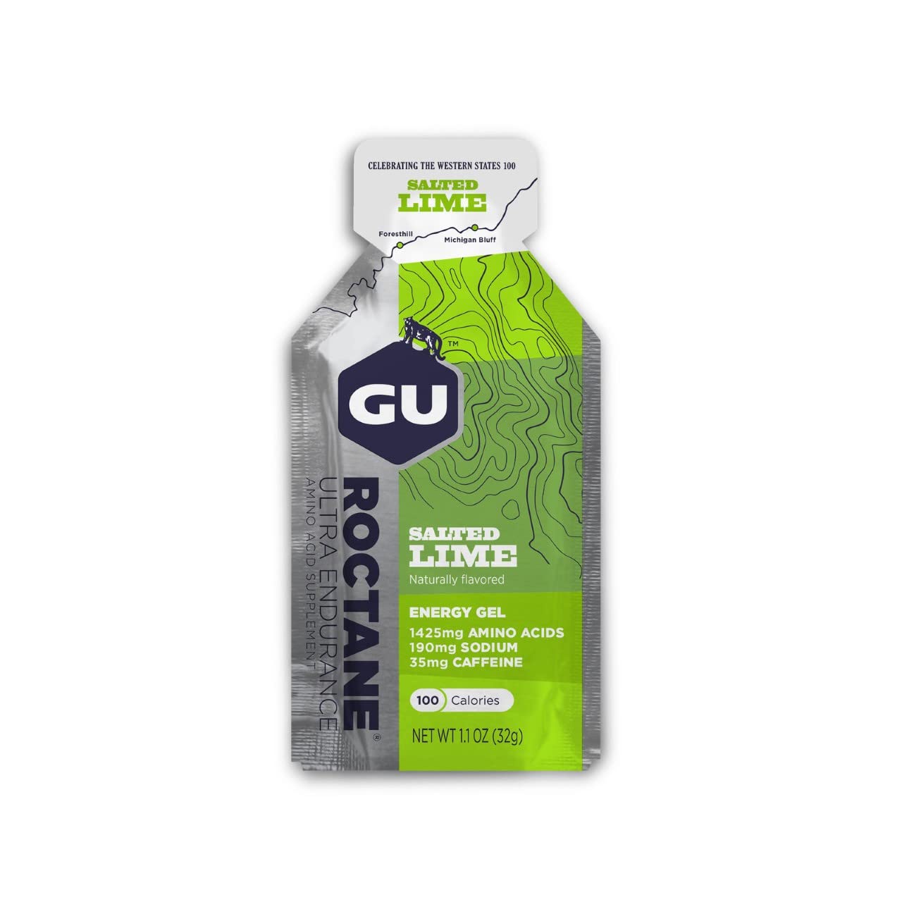 GU Roctane Ultra Endurance Energy Gels - Pack of 12 (2 x Six Different Flavours) Bundled with an Exclusive Elastic No-tie Reflective Shoe Laces-2