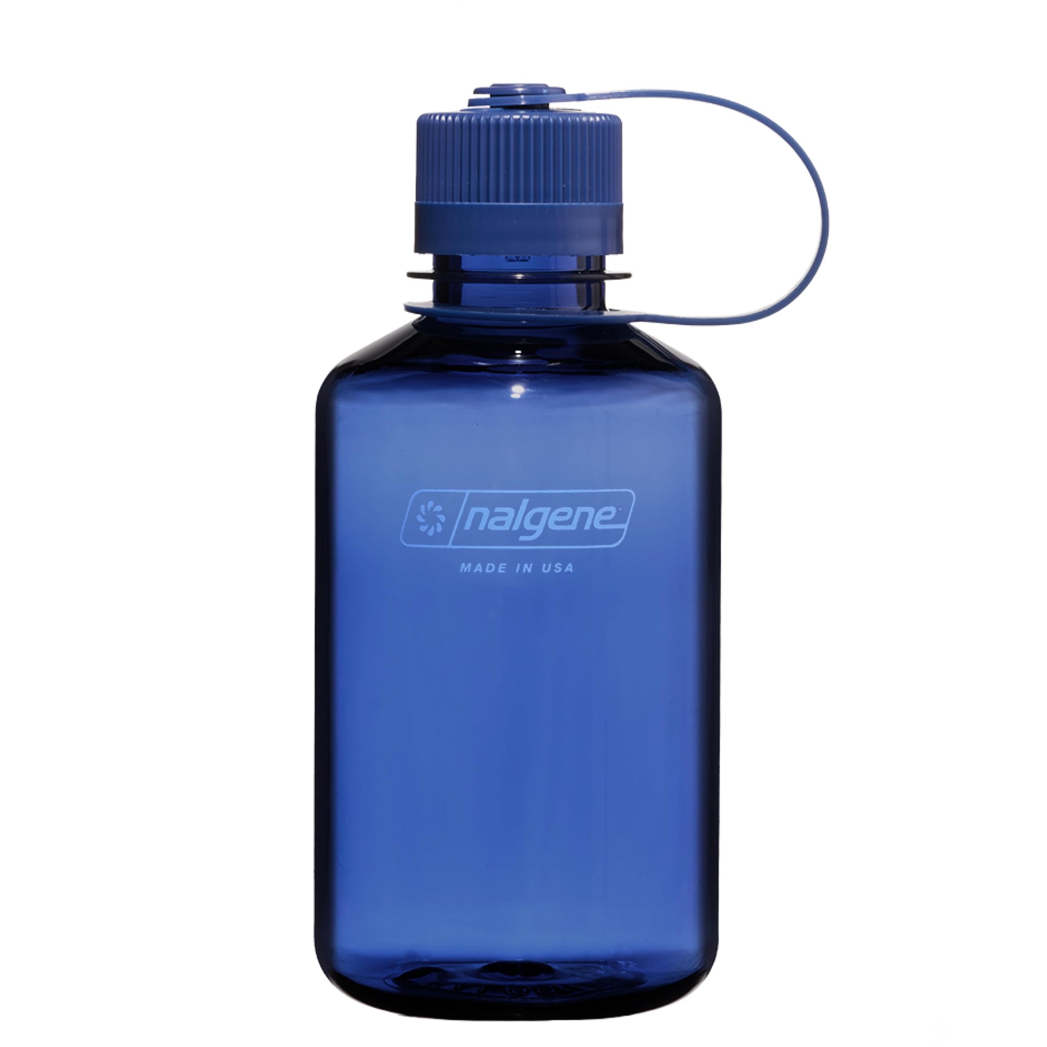Nalgene Sustain Tritan BPA-Free Water Bottle Made with Material Derived from 50% Plastic Waste, 16 OZ, Narrow Mouth, Denim-1