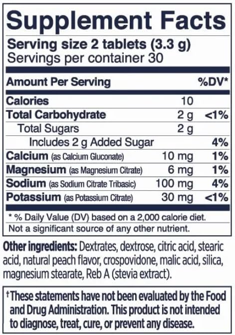 SaltStick FastChews Electrolytes - 60 Chewable Electrolyte Tablets - Salt Tablets for Running, Fast Hydration, Leg Cramps Relief, Sports Recovery - Non-GMO, Vegan, Gluten Free (Peach)-9