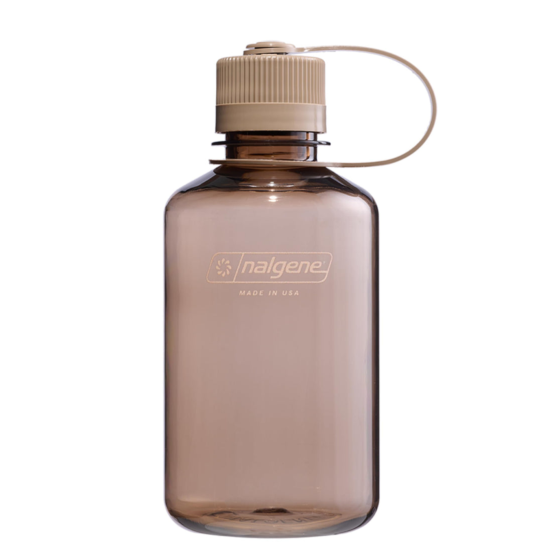 Nalgene Sustain Tritan BPA-Free Water Bottle Made with Material Derived from 50% Plastic Waste, 16 OZ, Narrow Mouth, Mocha-1