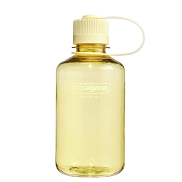 Nalgene Sustain Tritan BPA-Free Water Bottle Made with Material Derived from 50% Plastic Waste, 16 OZ, Narrow Mouth, Butter-1