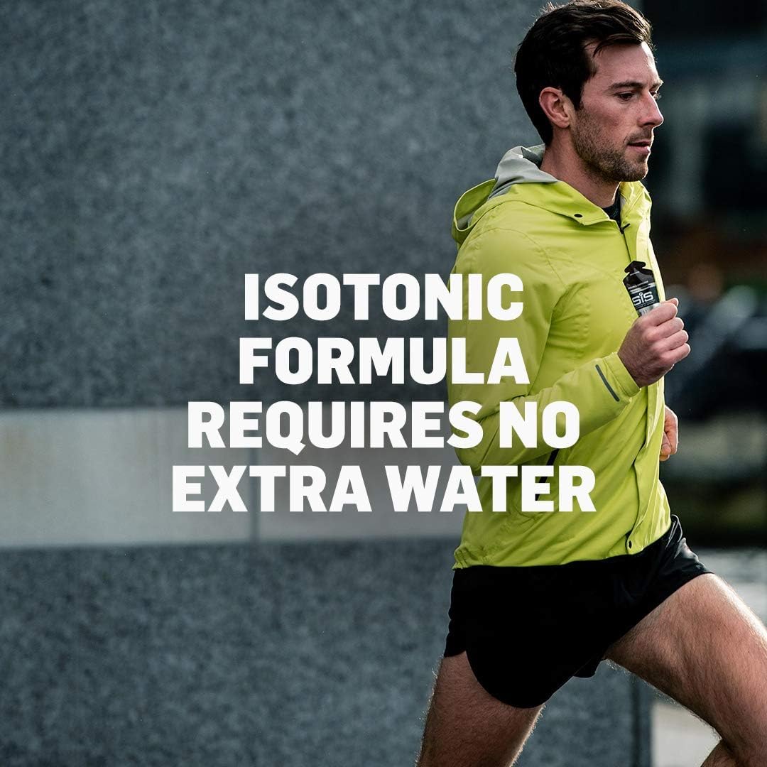 Science in Sport GO Isotonic Energy Gels - 6 x 60ml Packs Bundle with Elastic No-Tie Shoe Laces. Vegan, Lactose Free, Gluten Free, Wheat Free, Nut Free, SOYA Free (6 Gels w/Laces, Apple)-6