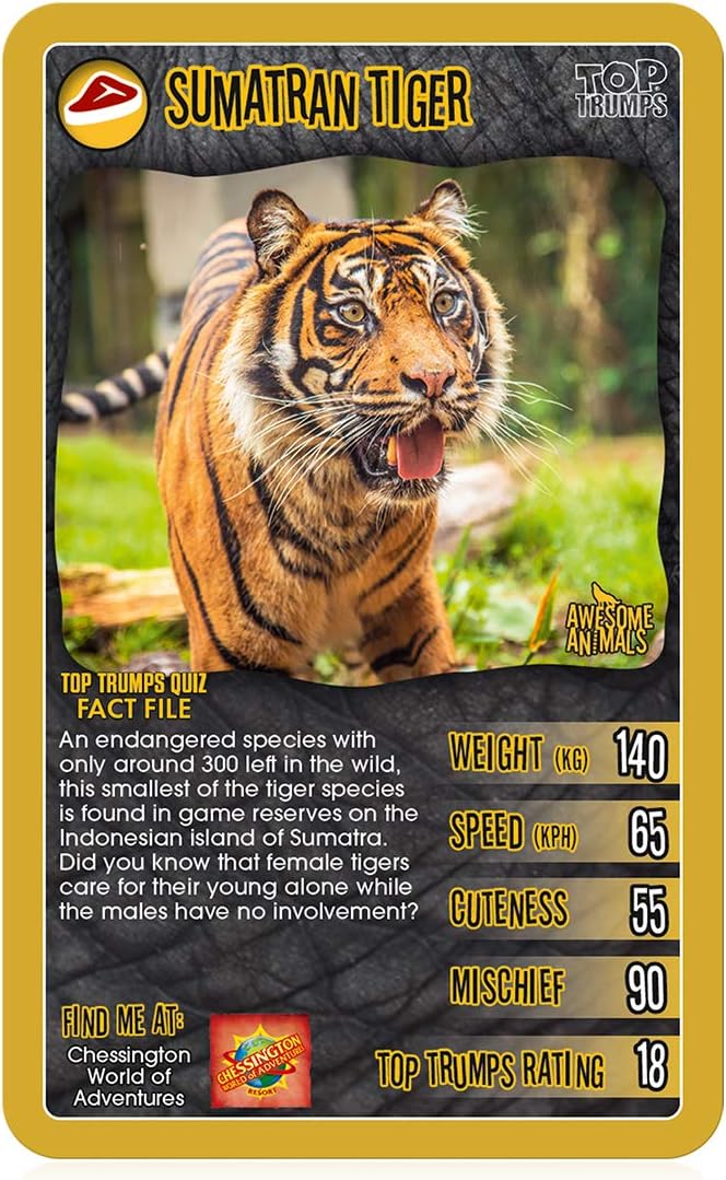 Top Trumps Card Game Awsome Animals 