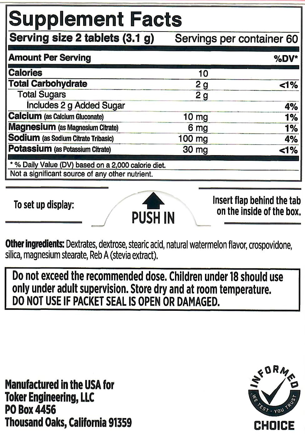SaltStick Fastchews, Electrolyte Replacement Tablets for Rehydration, Exercise Recovery, Youth & Adult Athletes, Hiking & Sports Recovery, 2 x Packets of 10 Tablets (Watermelon)-3