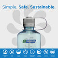Nalgene Sustain Tritan BPA-Free Water Bottle Made with Material Derived from 50% Plastic Waste, 16 OZ, Narrow Mouth, Seafoam-2