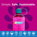 Nalgene Sustain Tritan BPA-Free Water Bottle Made with Material Derived from 50% Plastic Waste, 32 OZ, Narrow Mouth, Eggplant-2