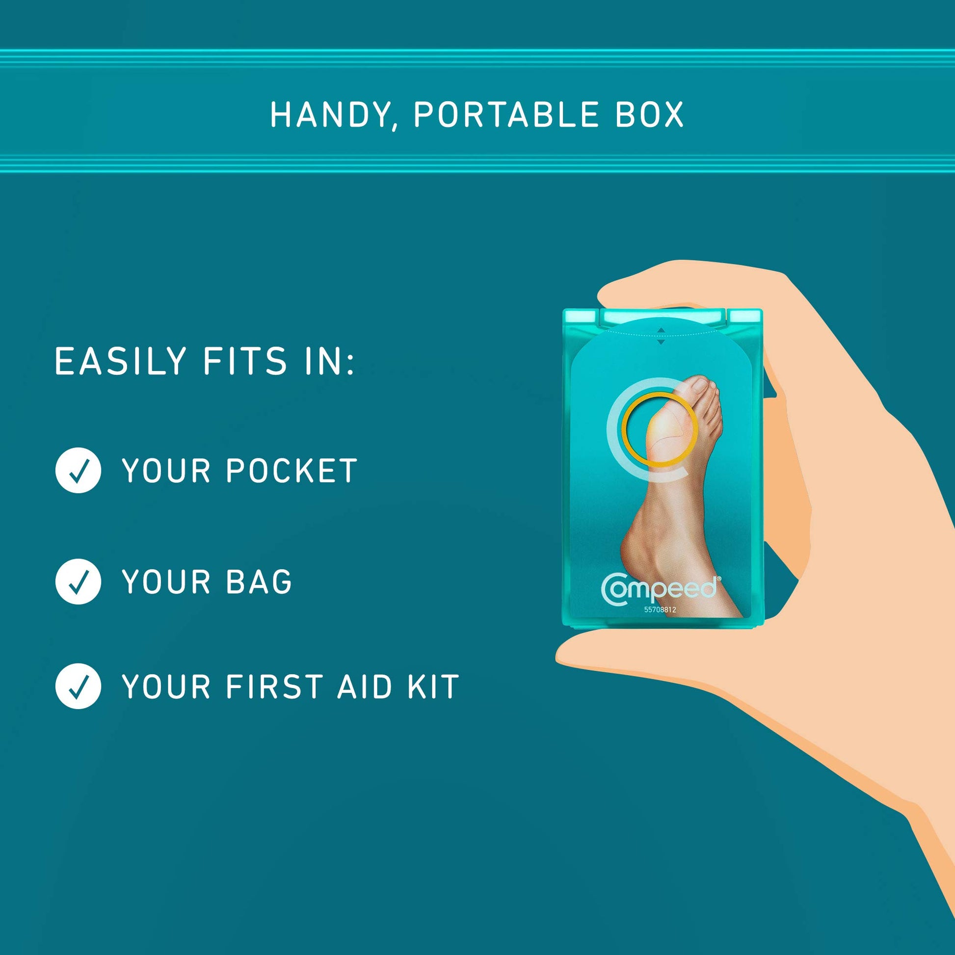 Compeed Bunion Plasters, 5 Hydrocolloid Plasters, Foot Treatment, Effective Protection Against Pressure and Rubbing, Dimensions: 4.7 cm x6.8 cm-4