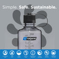 Nalgene Sustain Tritan BPA-Free Water Bottle Made with Material Derived from 50% Plastic Waste, 16 OZ, Narrow Mouth, Gray-2