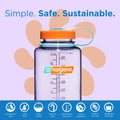 Nalgene Sustain Tritan BPA-Free Water Bottle Made with Material Derived From 50% Plastic Waste, 32 OZ, Wide Mouth, Amethyst-2