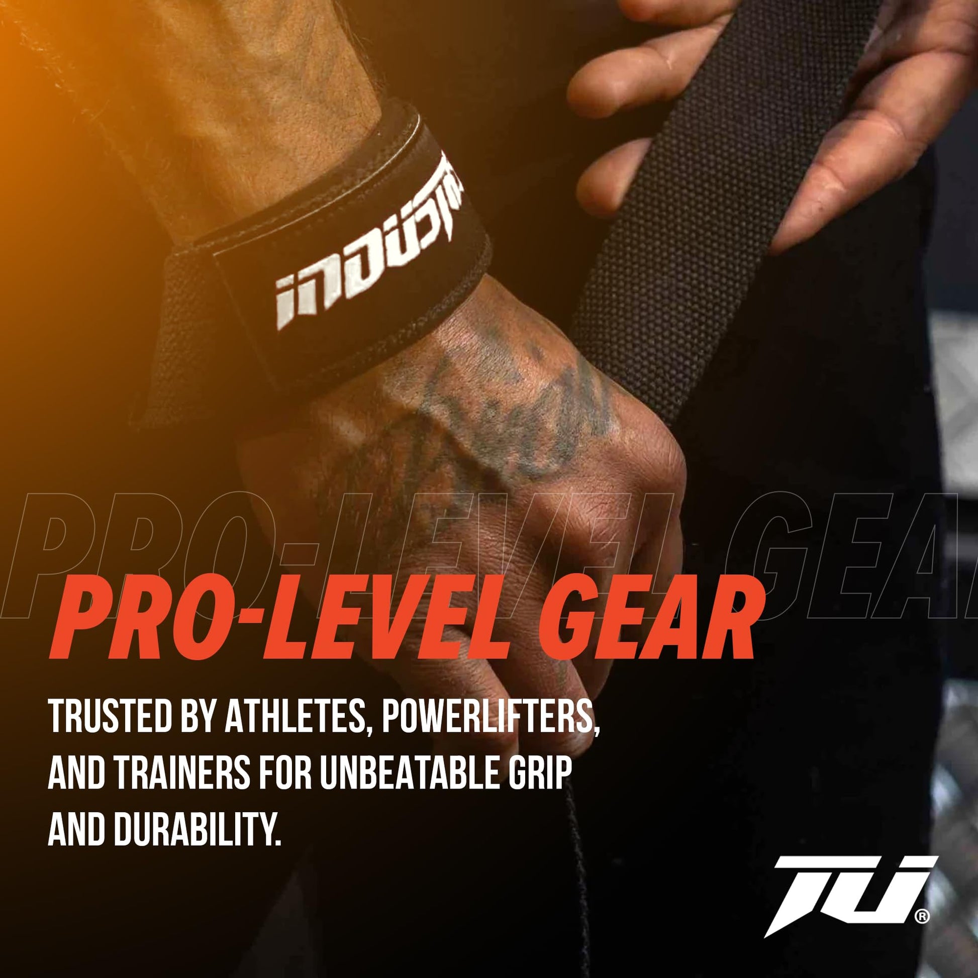 Industry Classic 24" Lifting Straps - Heavy-Duty Lifting Straps - Neoprene-Padded Weightlifting Wrist Wraps - Fray-Resistant Gym Straps, Powerlifting Grips (Black)-5