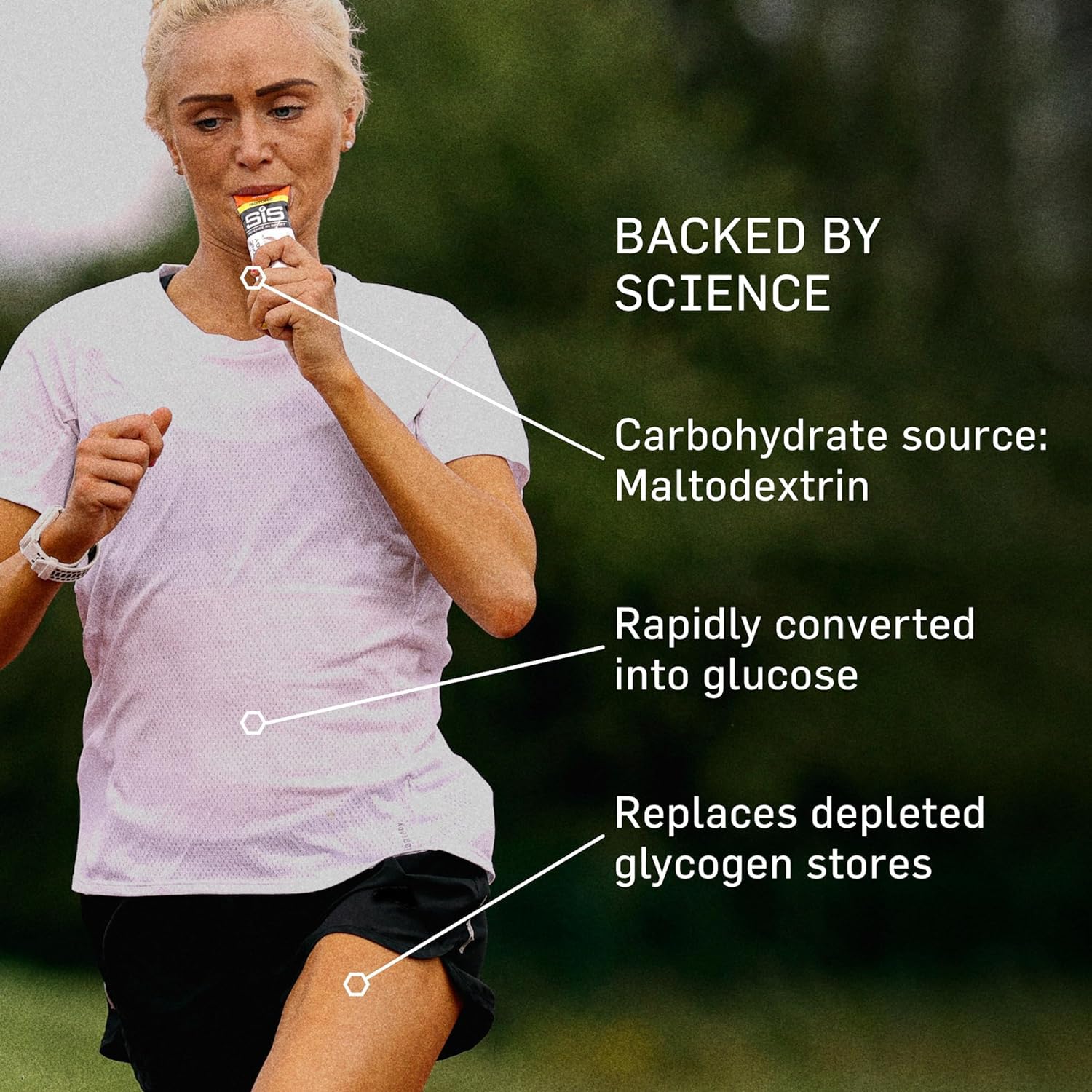 Science in Sport GO Isotonic Energy Gels - 6 x 60ml Packs Bundle with Elastic No-Tie Shoe Laces. Vegan, Lactose Free, Gluten Free, Wheat Free, Nut Free, SOYA Free (6 Gels w/Laces, Orange)-4