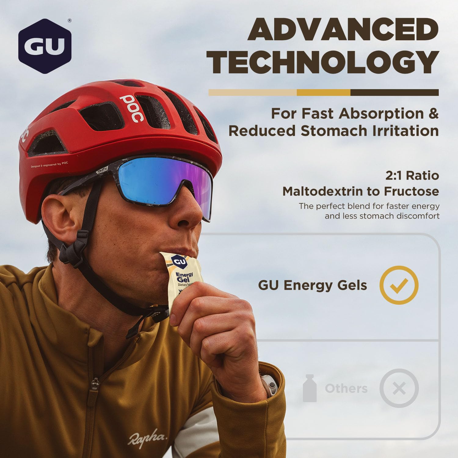Energy Gels 24 Pack Vanilla Bean Flavour - Running Gels Energy Triathlon Pre-Workout and Endurance Sports Gel with Carbohydrates Sodium Caffeine Pouches Amino Acids Electrolyte Gel Fuel Gym Food-3