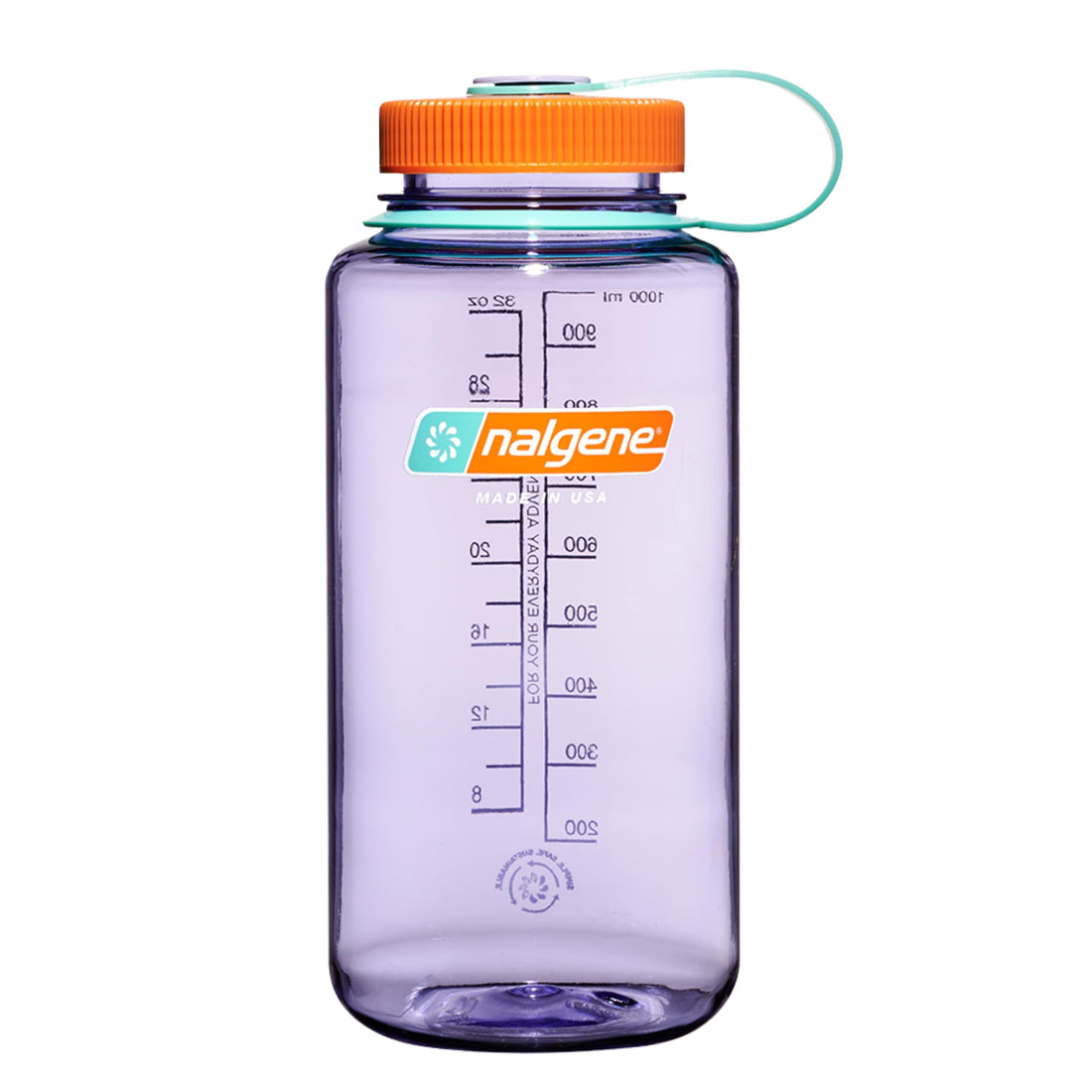 Nalgene Sustain Tritan BPA-Free Water Bottle Made with Material Derived From 50% Plastic Waste, 32 OZ, Wide Mouth, Amethyst-1