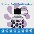 Nalgene Sustain Tritan BPA-Free Water Bottle Made with Material Derived from 50% Plastic Waste, 16 OZ, Narrow Mouth, Rainbow Cheetah-2