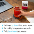SOS Hydration Rapid Action Electrolytes Watermelon Flavour (10 Powder Sachets) Daily Hydration Packed with Vitamins, Highly Versatile Energy Boost for Travel, Recovery and Wellbeing | Low Sugar-3