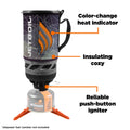 Jetboil Flash Camping and Backpacking Stove Cooking System, Fractile-4