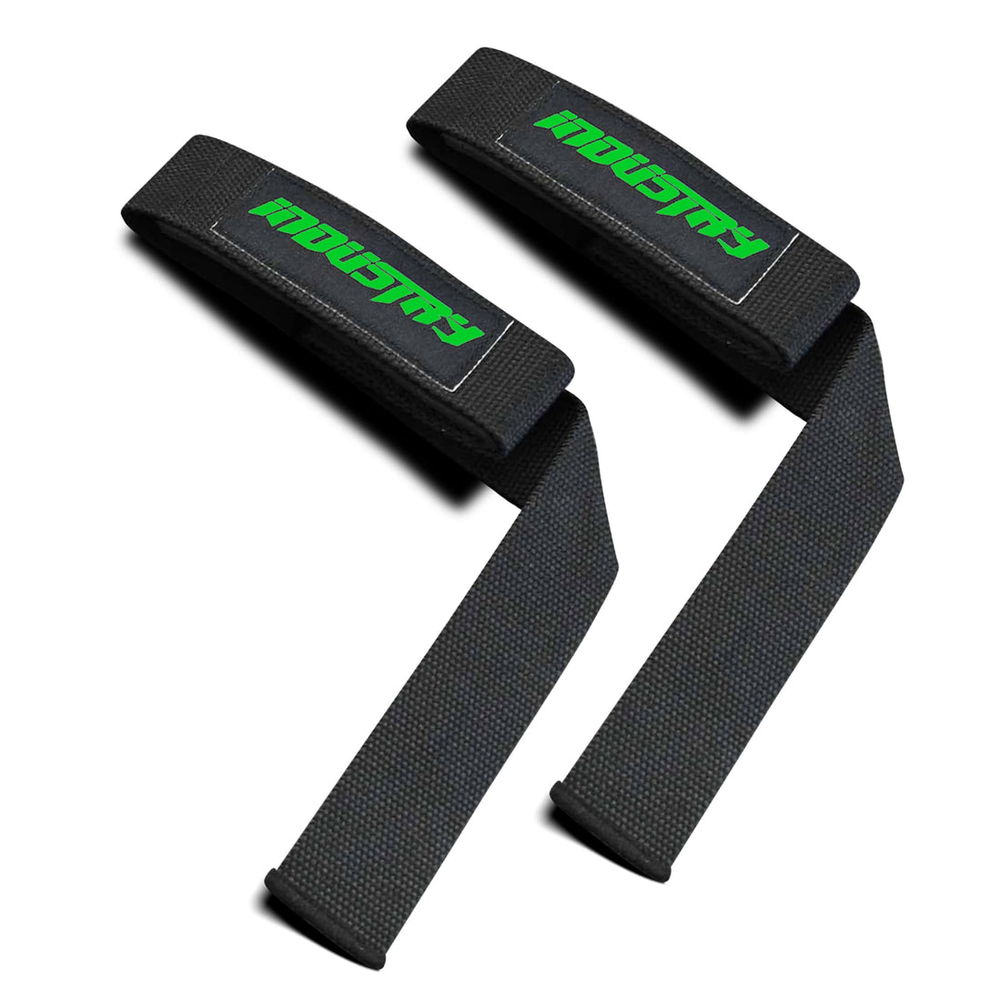 Industry Classic 24" Lifting Straps - Heavy-Duty Lifting Straps - Neoprene-Padded Weightlifting Wrist Wraps - Fray-Resistant Gym Straps, Powerlifting Grips (Black/Neon Green)-1