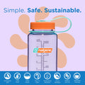Nalgene Sustain Tritan BPA-Free Water Bottle Made with Material Derived From 50% Plastic Waste, 16 OZ, Wide Mouth, Amethyst-2