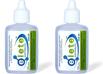 elete Electrolytes | Hydration Drops | Rehydration Drink | Trace Mineral Drops | Recovery | Sports Drink | Zero Calories | Zero Sugar | 2 x 25ml Refill Bottles