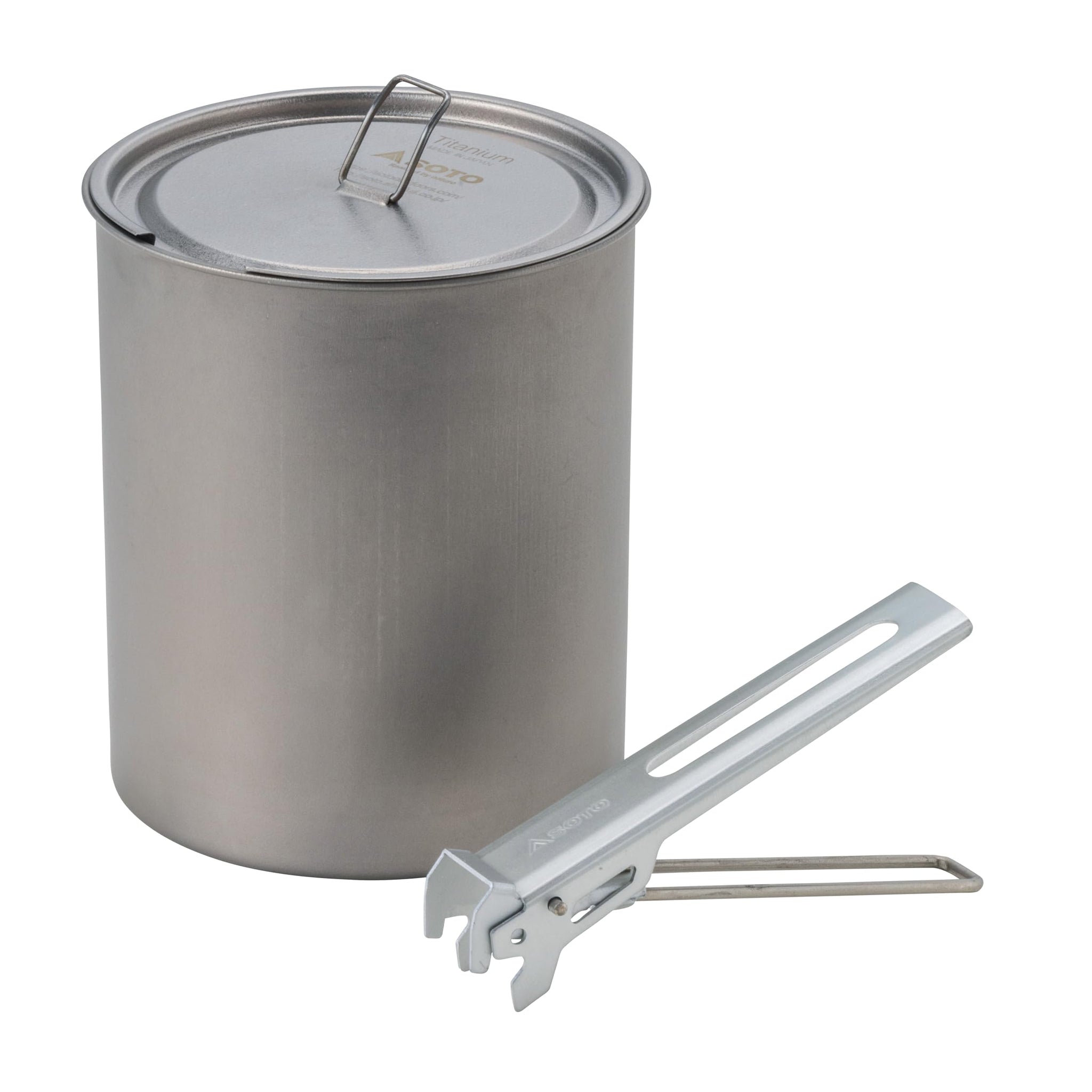 SOTO Titanium Pot, Ultralight Backpacking Pot with Lifter for Camping Hiking, Backpacking, Outdoor & Picnic (750ml)-1