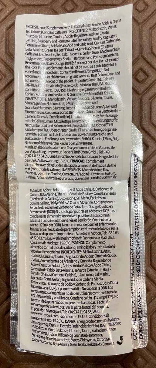 GU Roctane Ultra Endurance Energy Gels - Pack of 12 (2 x Six Different Flavours) Bundled with an Exclusive Elastic No-tie Reflective Shoe Laces-6
