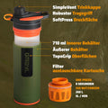 GRAYL GeoPress 710 ml Outdoor Water Filter Drinking Water I Eliminates 99.99% of All Bacteria and Viruses I Perfect for Camping, Survival and Travel (Oasis Green)-2