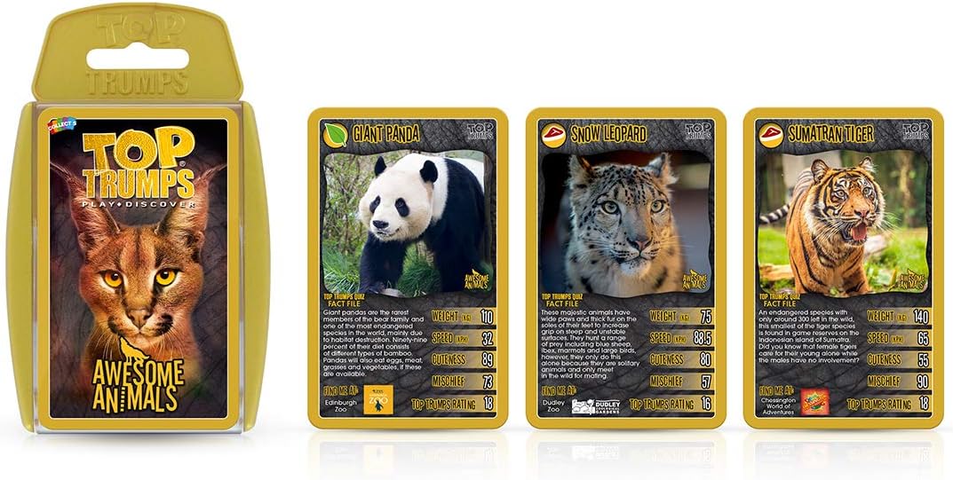 Top Trumps Card Game Awsome Animals 