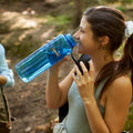 Nalgene Sustain Tritan BPA-Free Water Bottle Made with Material Derived from 50% Plastic Waste, 48 OZ, Wide Mouth, Blue-3