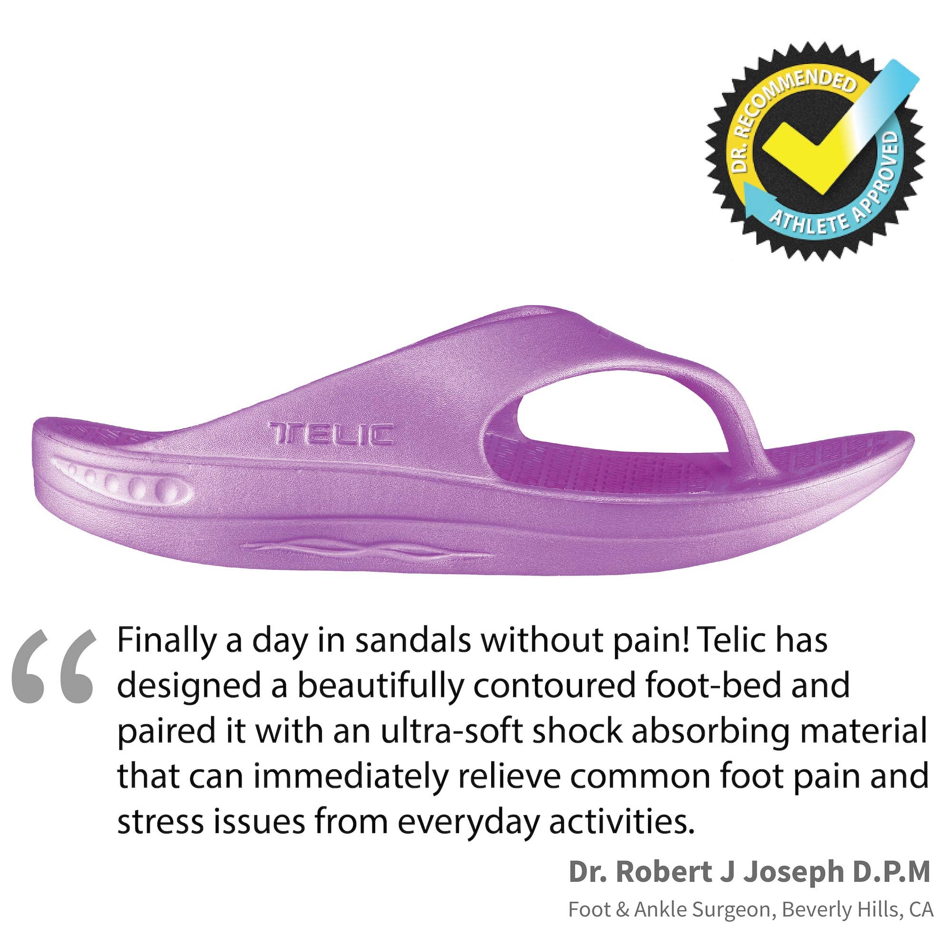 TELIC Women's Flip-Flop, Fuchsia, 5 UK-3