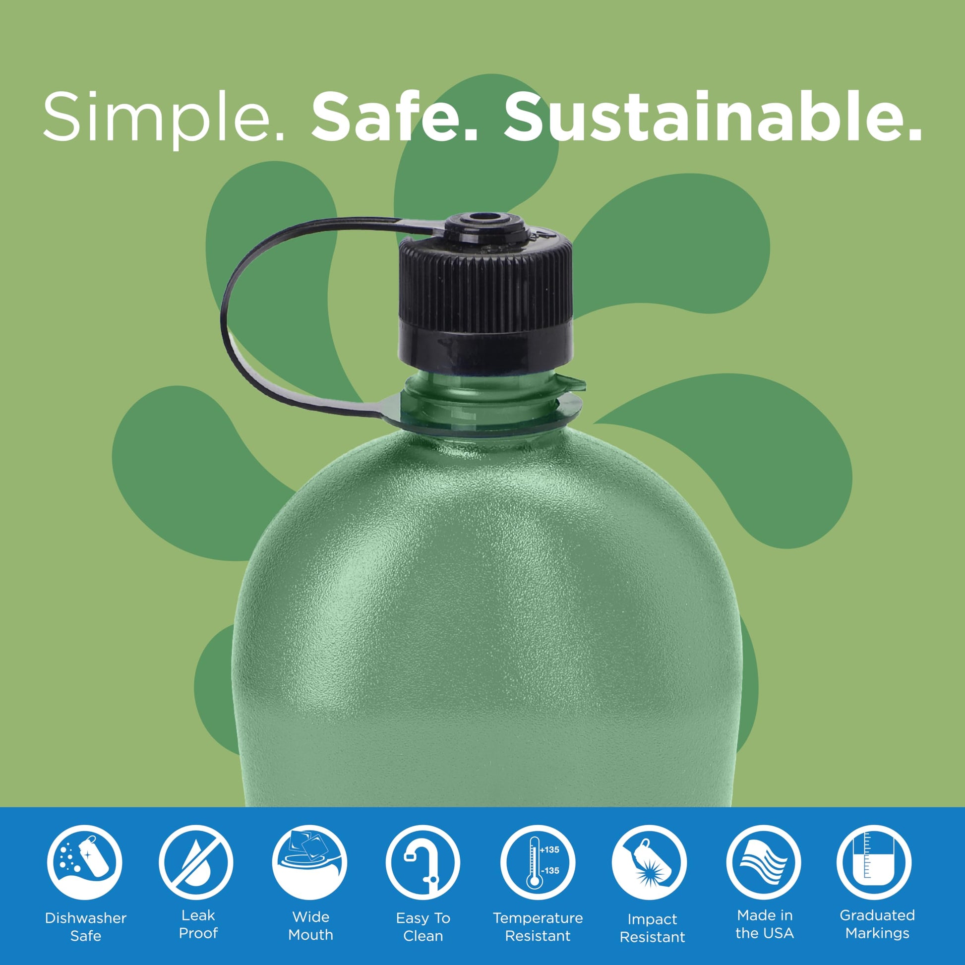 Nalgene Sustain Oasis Water Bottle Sustain Foliage 32 OZ-2