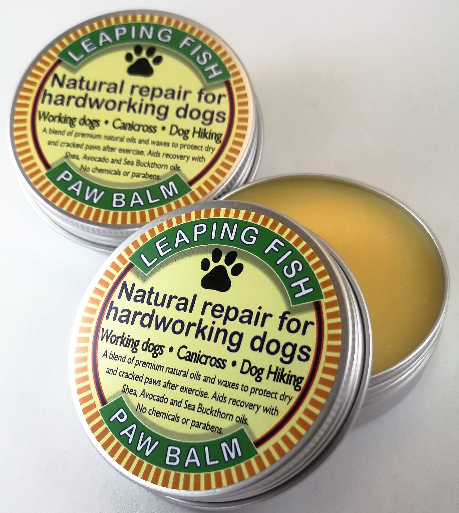 LEAPING FISH Dog Paw Balm - Natural Repair For Hardworking Dogs - 60g Tin-2
