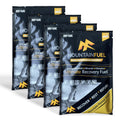 Mountain Fuel Ultimate Recovery Multipack. Contains 4 X Chocolate Energy Sachets for Runners, Cyclists, Marathon Training and Climbing. Contains Carbohydrates, Protein, Fibre and Minerals. WADA-safe.-1