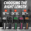 Team Industry Wrist Wraps - No Thumb Loop Lifting Straps - Wrist Straps For Men & Women. Gym, Crossfit, Power Lifting, Body Building, Weightlifting, Deadlift (Black/Neon Orange Logo, 16