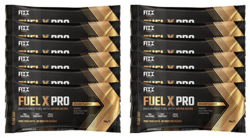Fixx Nutrition Fuel X Pro Endurance Fuel With Amino Acids - Energy, Electrolytes, Hydration - Box of 12 x 55g Sachets (Orange)-1