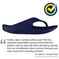 Telic Women's Energy Flip Flop-Pillow-Soft, Supportive, Lightweight, Waterproof-Perfect for Beach & Pool, Deep Ocean, 12 Women/11 Men-4